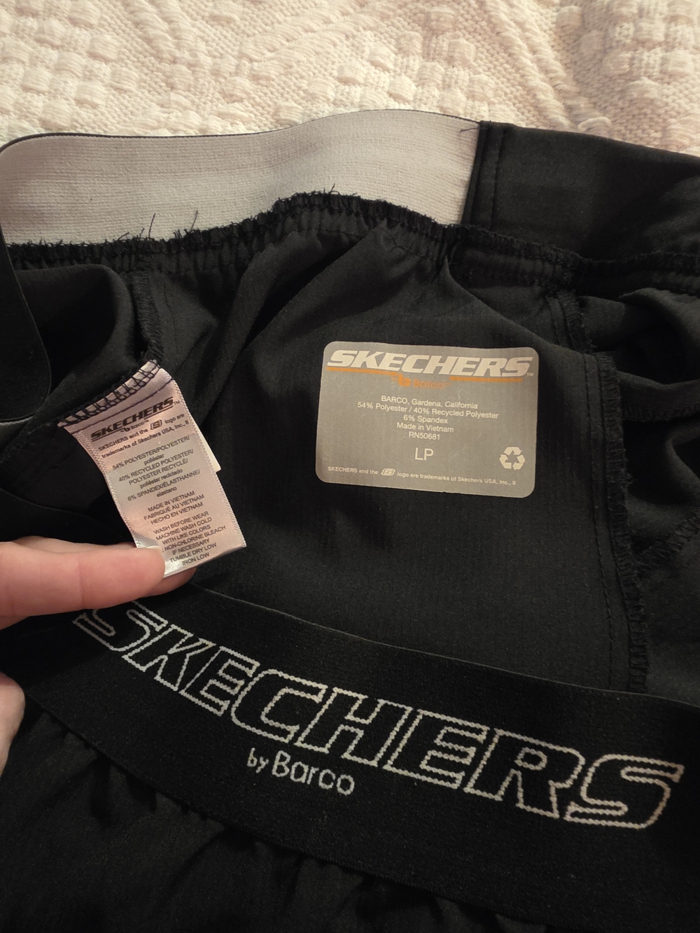 Skechers Black Elastic-Waist Scrub Jogger Pants NWOT
